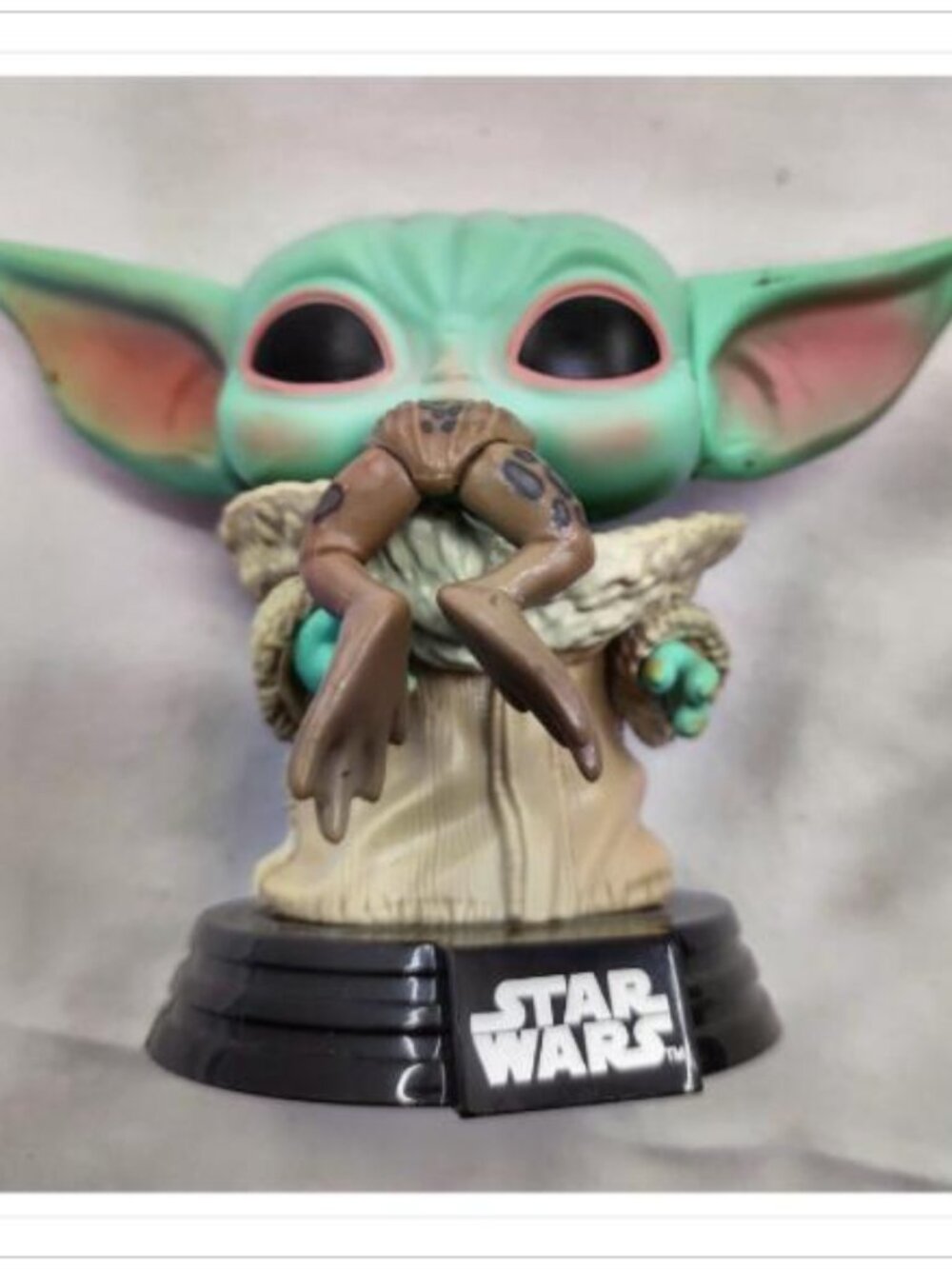 Star Wars Grogu Eating Frog 369 Funko Pop Vinyl Figure On Stand Loose No Box